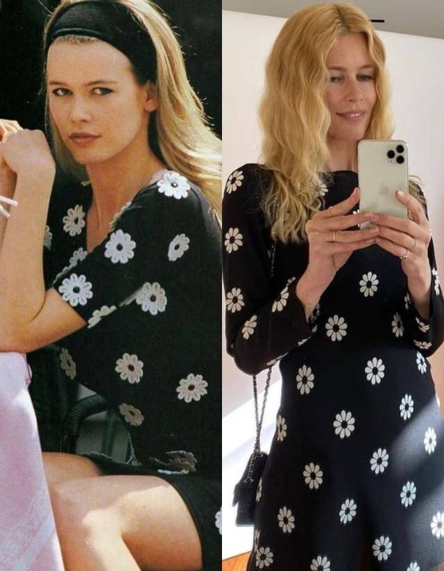 克劳迪娅·希弗真会穿,年过50仍然展现俏皮感,不愧是国外超模_时尚