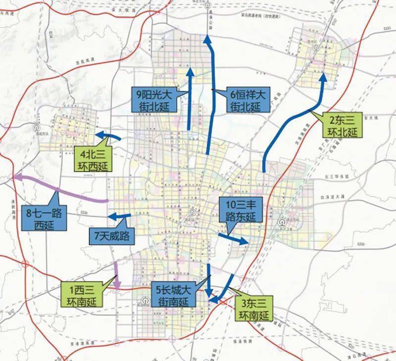 保定市北三东延路线图图片