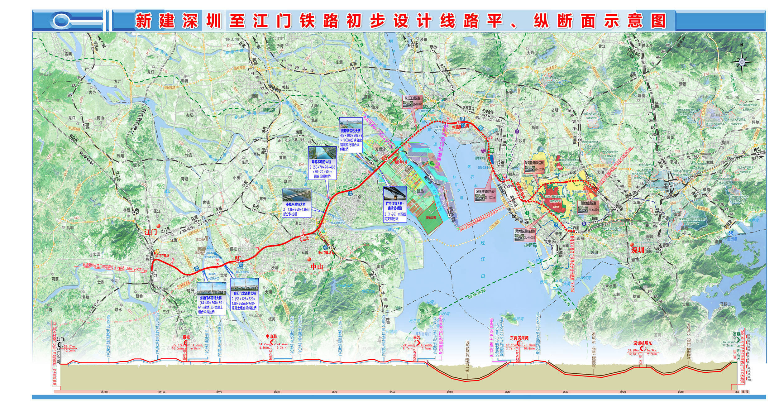 "八纵八横"高铁网沿海通道的重要组成部分,线路起自新建的深圳西丽站