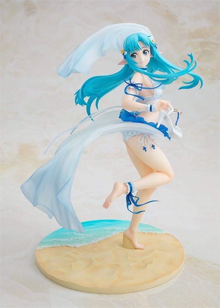 潮趣:《刀剑神域》亚丝娜 水精灵 盛夏闪耀☆花嫁 手办 轻盈姿态_ver