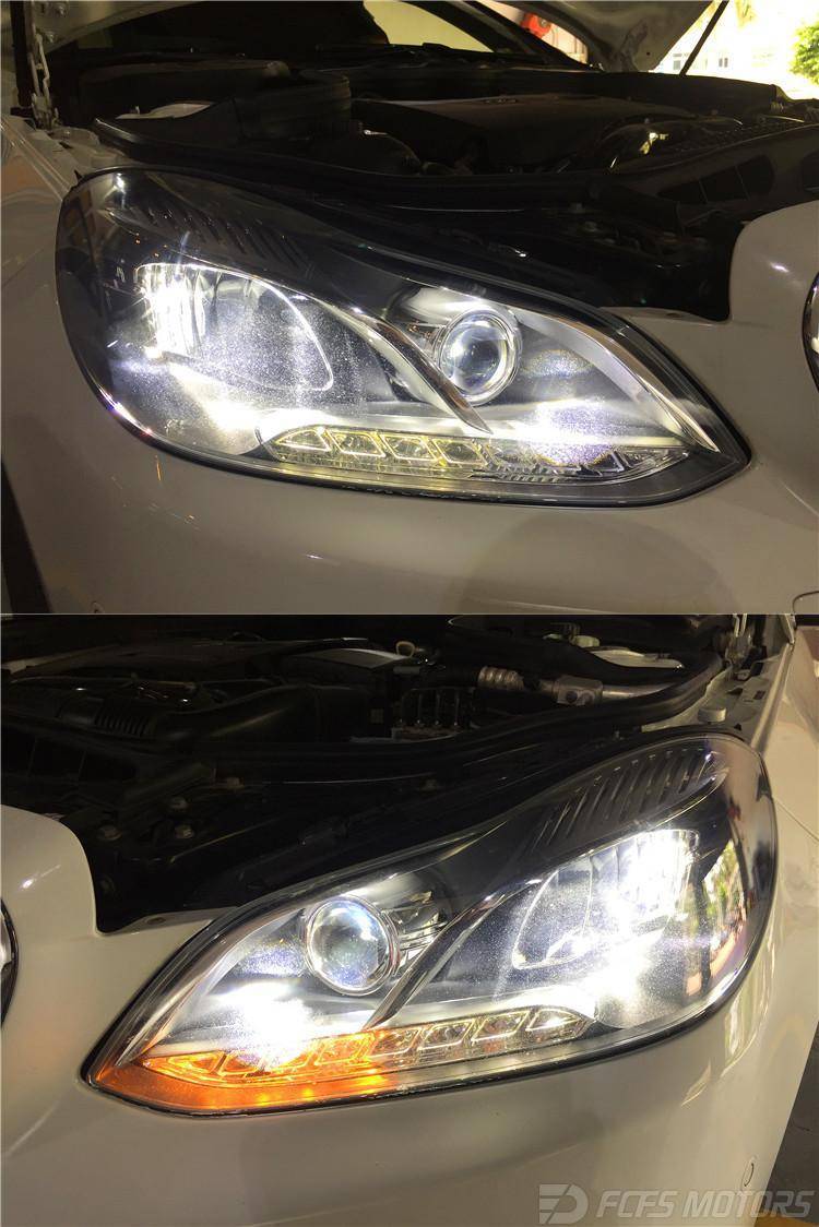 奔驰激光大灯,奔驰e,c,a激光大灯改装升级,东莞深圳改装奔驰改灯-锋程