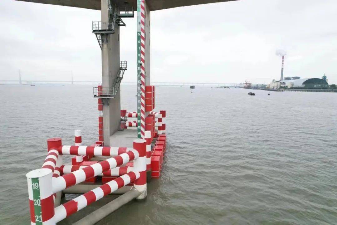 由于建设之初天生港水道没有大型内河船进出,主桥墩的防碰撞等级仅为3