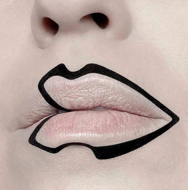 收藏|一组创意唇妆作品_彩绘_水性_ywxo