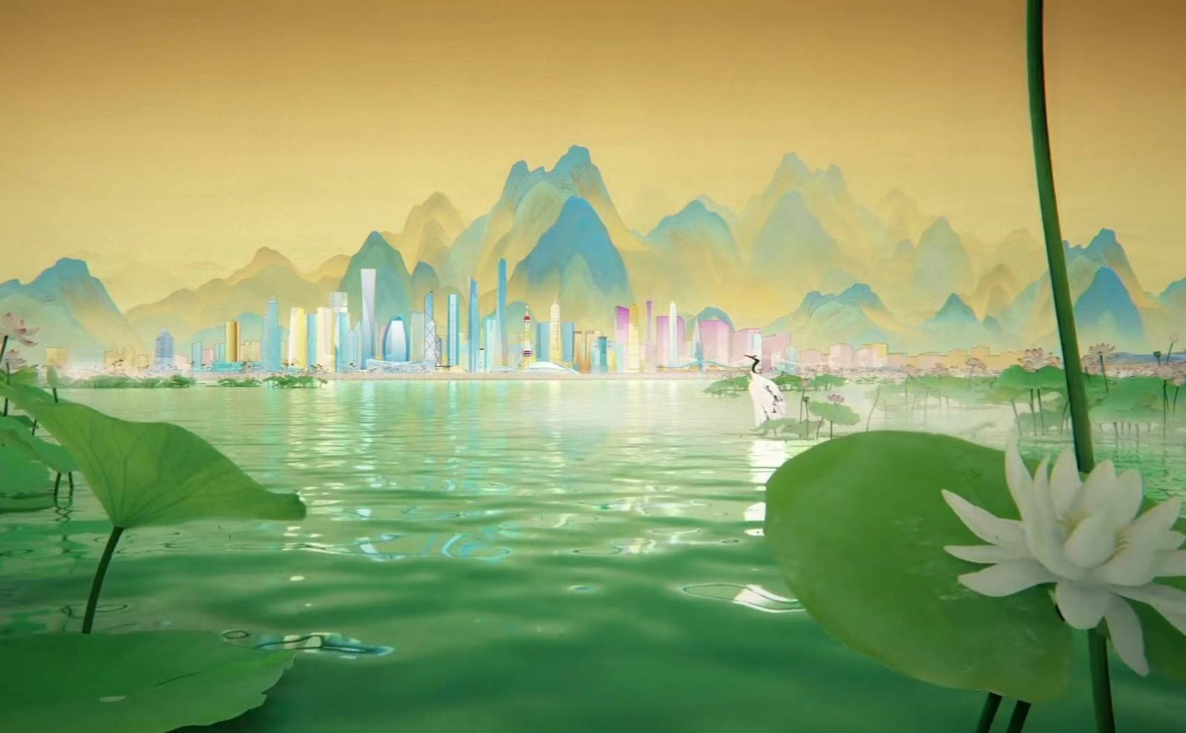 每一位奋斗者都是执笔人!《新千里江山图》全网上线_山河_名画_穿越