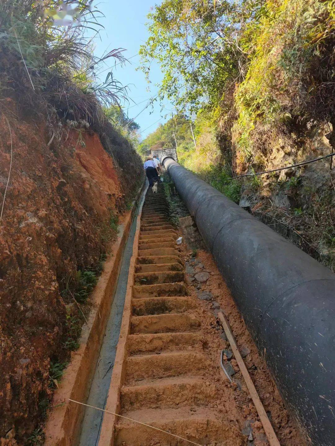 推进横五线光林段工程建设.卜石洋段水渠评估.