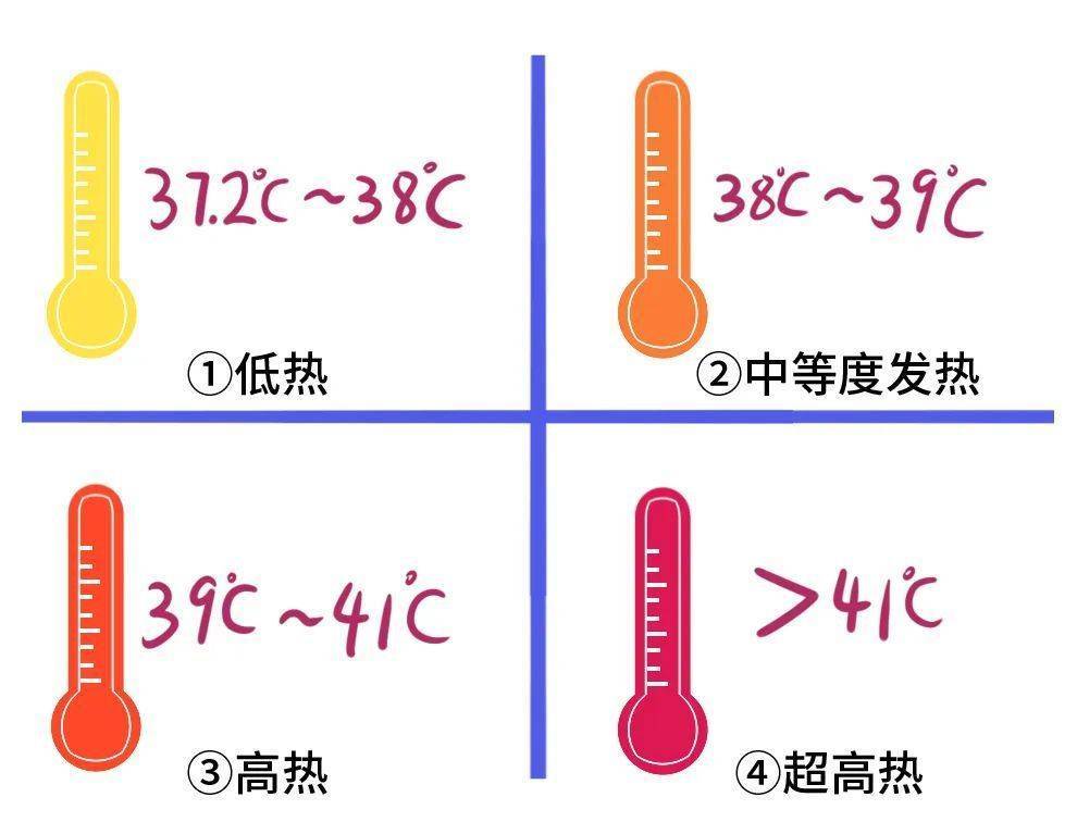 发热可分为4个等级产热大于散热,体温就会超出正常范围