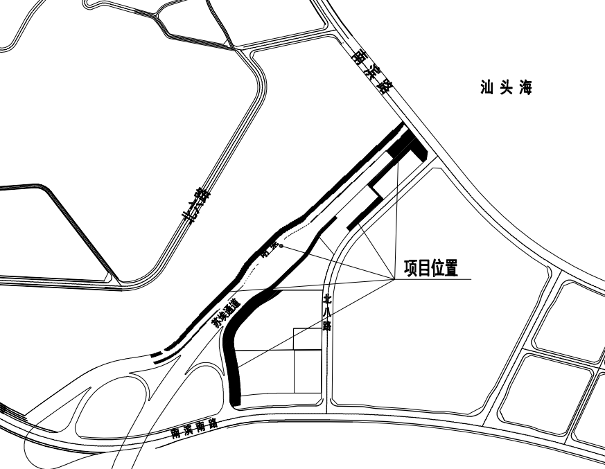 項目東側現狀主要為公交站場,特勤消防站,管控中心以及部分待建的居住