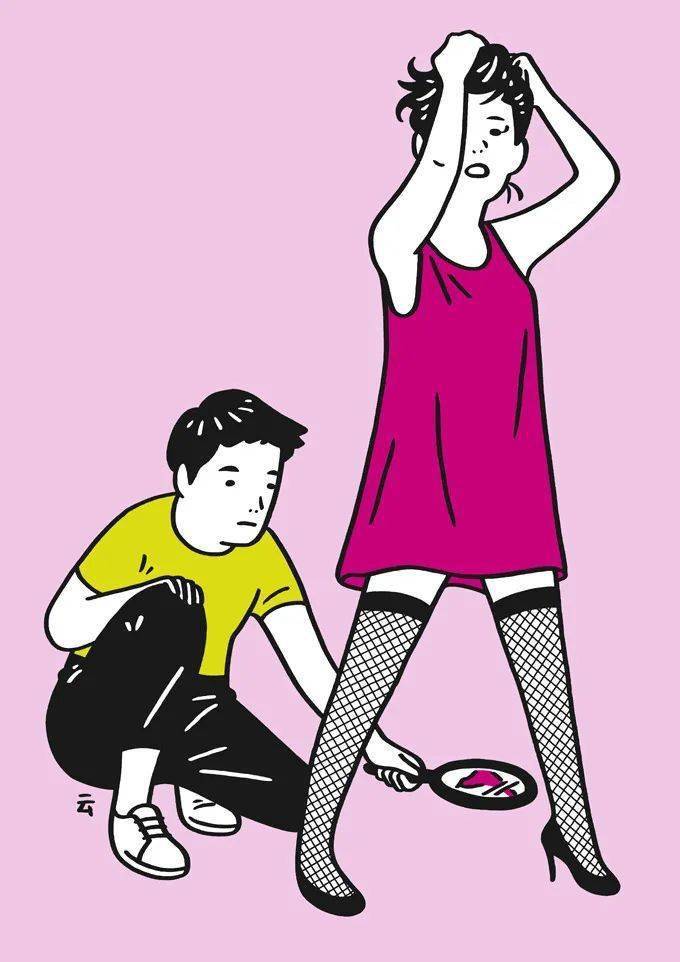 日本最骚插画师,看一眼就被洗脑!_动作_生活_广告牌