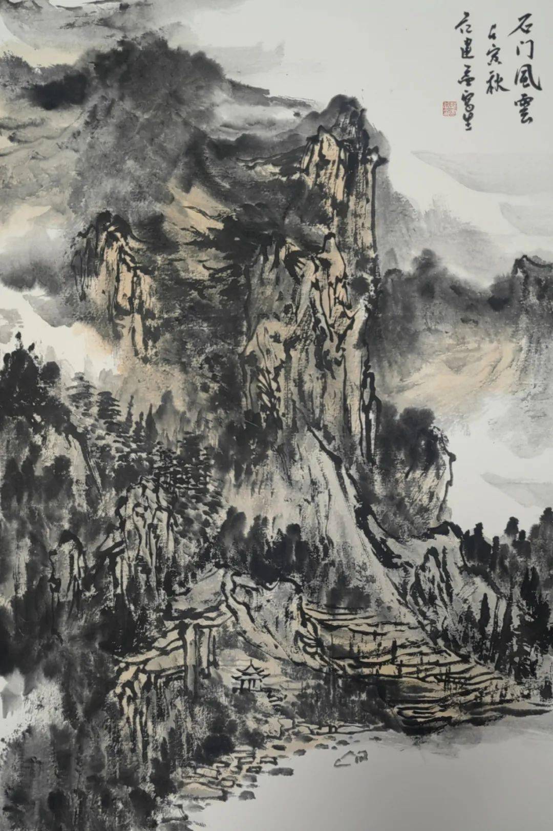 丹桂飘香——范建益金秋写生作品_浙西_传统_山水画