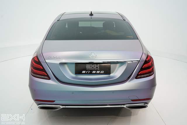 厦门尊享会 奔驰s级贴卡普里灰紫改色膜分享_搜狐汽车_搜狐网