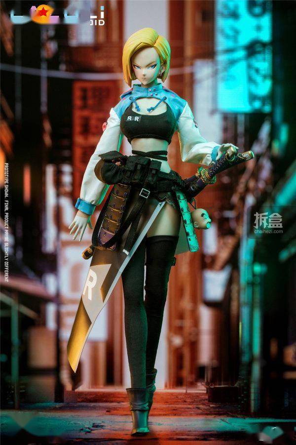 astoys 赛博人形 拉姿丽 龙珠人造人18号同人1/6可动人偶_官方_卡通
