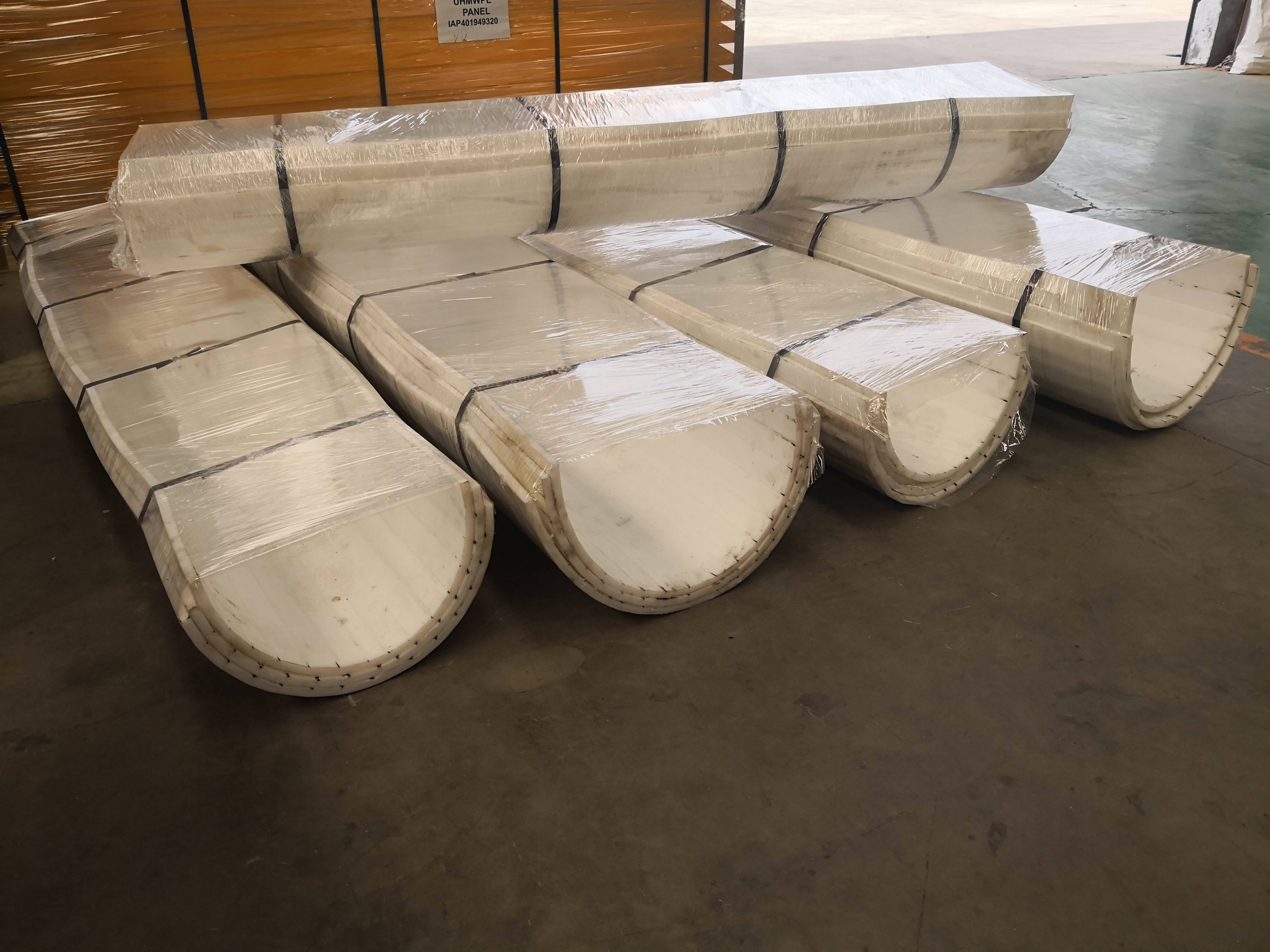 艾堡森 高分子量聚乙烯塑料内衬板 螺旋输送机u型衬板