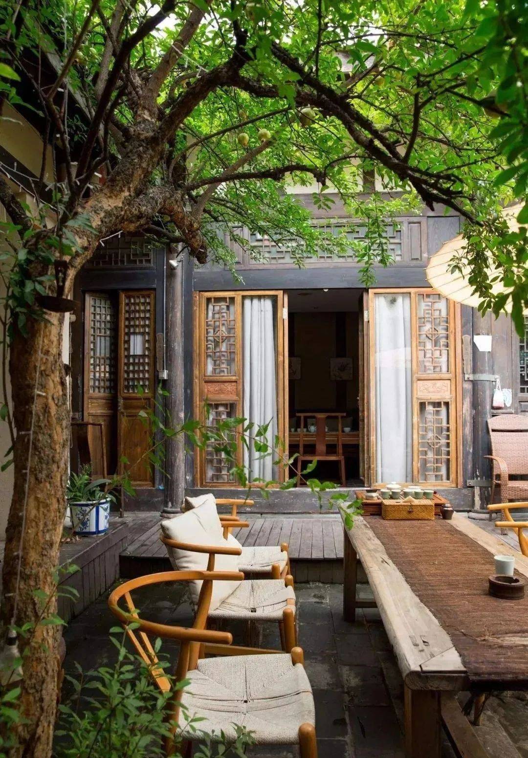 一方庭院,有天有地,星辰日月,花开无忧_院落_生活_花香