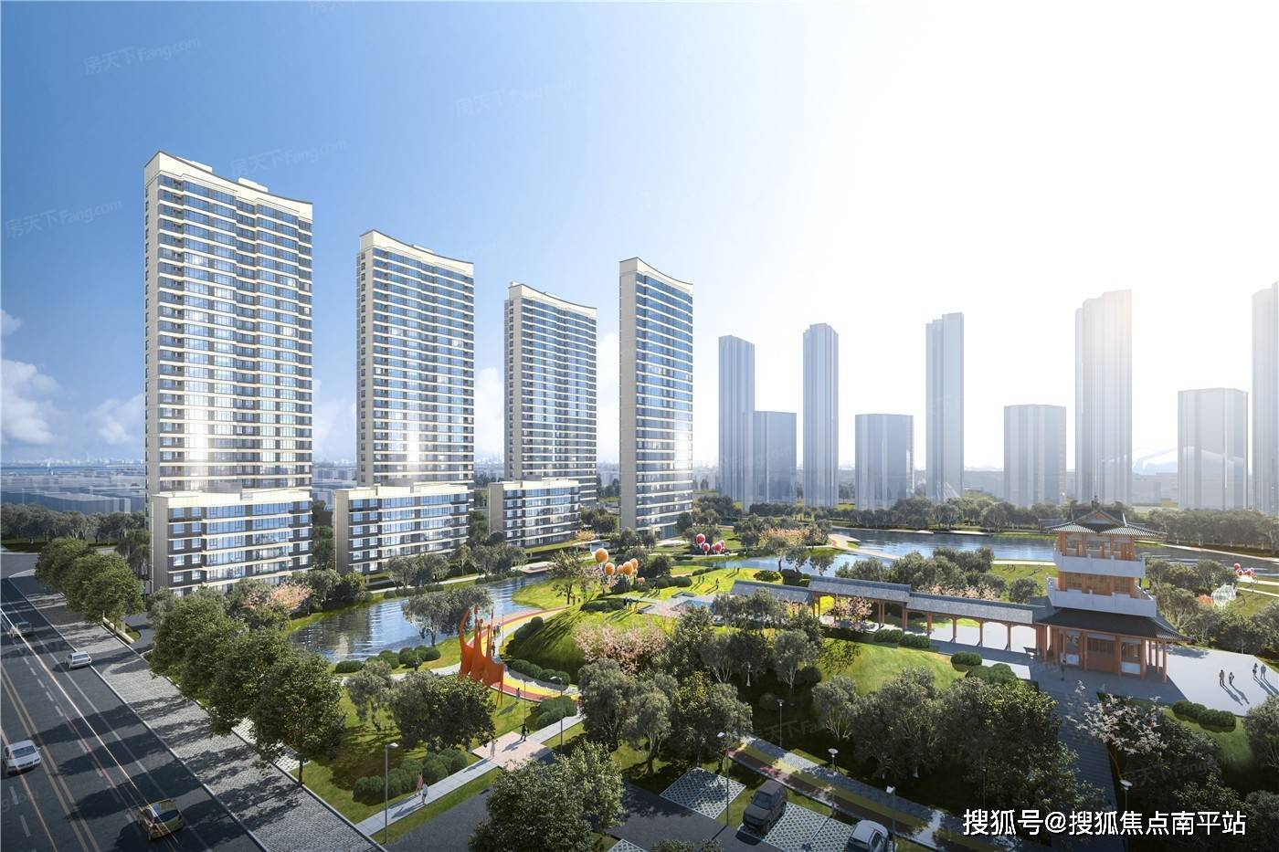 旭辉国际新城普通住宅均价7050元/平方米.2022.容积率2.97.