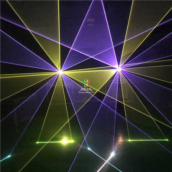 4w全彩动画摇头灯激光灯 七彩图案酒吧舞台摇头激光灯大功率彩色激光