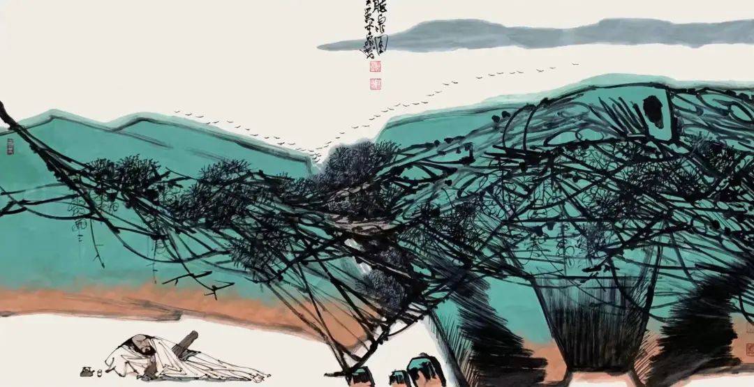 李鼎成|2023 · 当代中国山水画名家笔墨品鉴展_艺术化_创作_河山