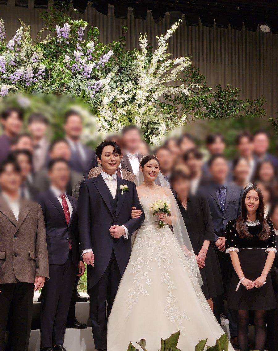 "花滑女王"金妍儿大婚,一袭婚纱美呆了_迪奥_婚礼_新郎