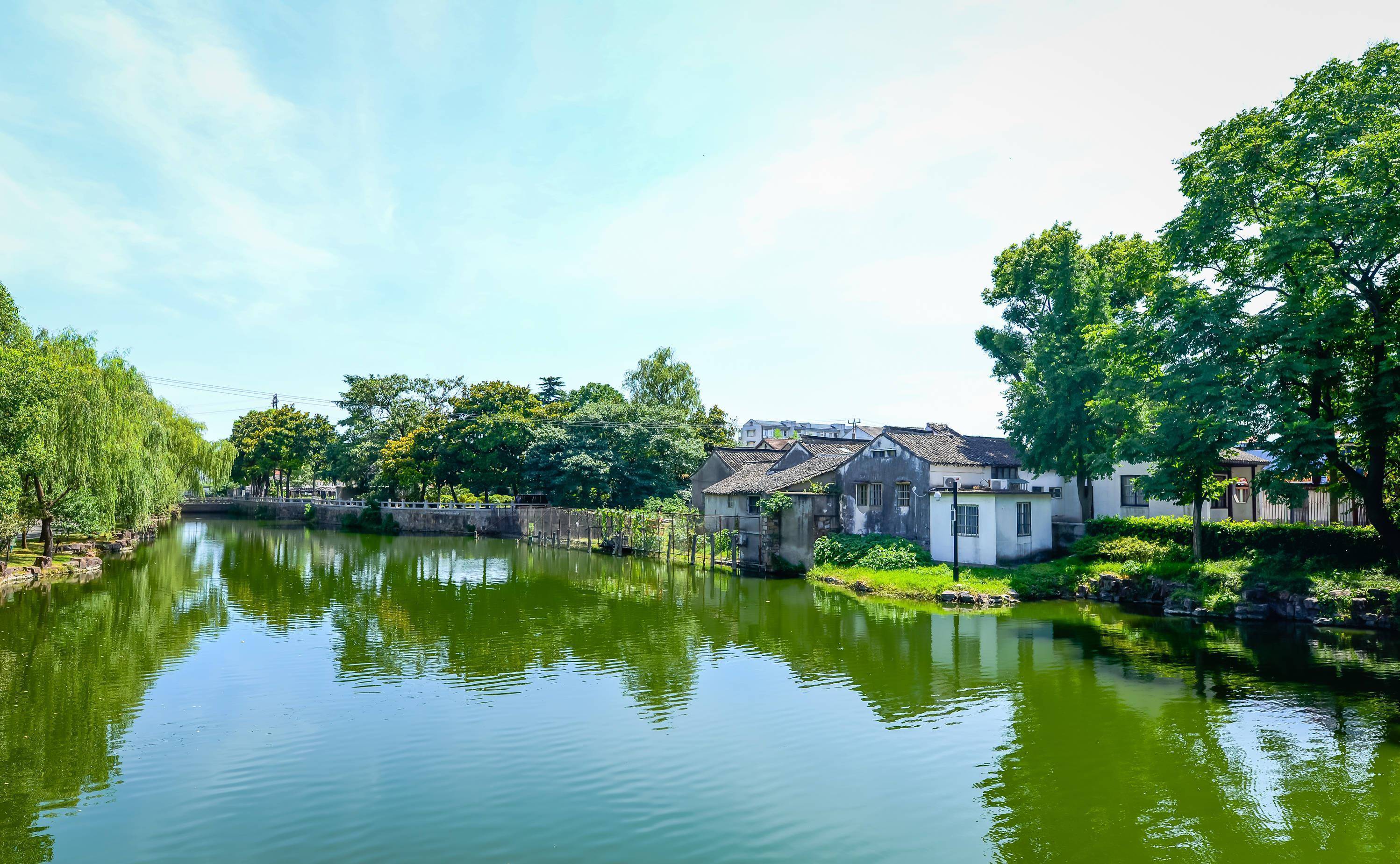 江南唯一有驳岸码头的园林:三面都被河流包围,尽显姑苏人家枕河_耦合