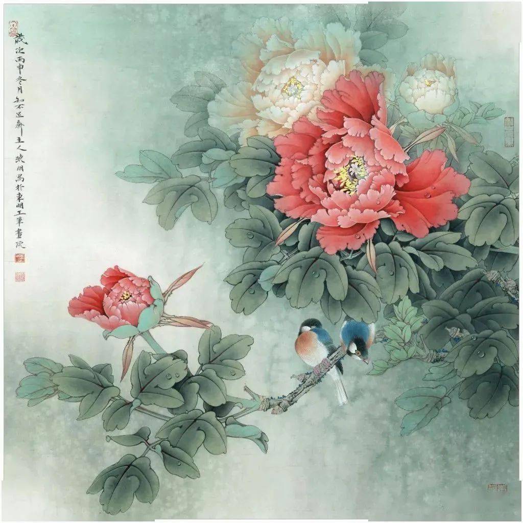 著名工笔花鸟画家