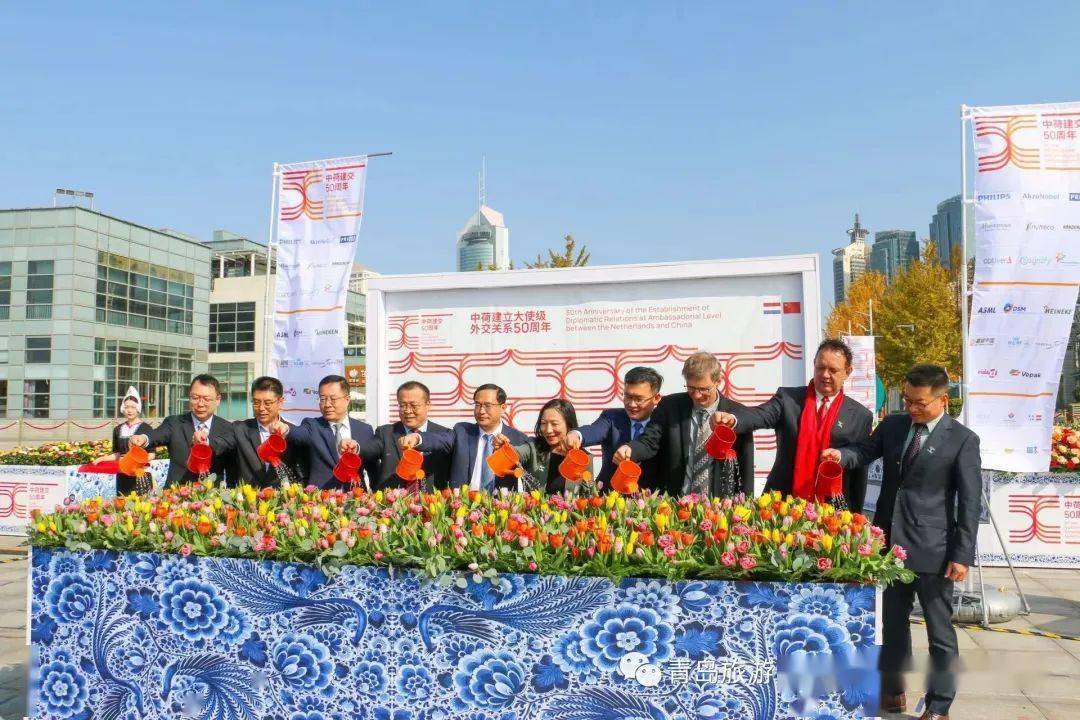 中荷建交50周年荷兰花卉装置展亮相青岛_合作_友谊_奥帆中心