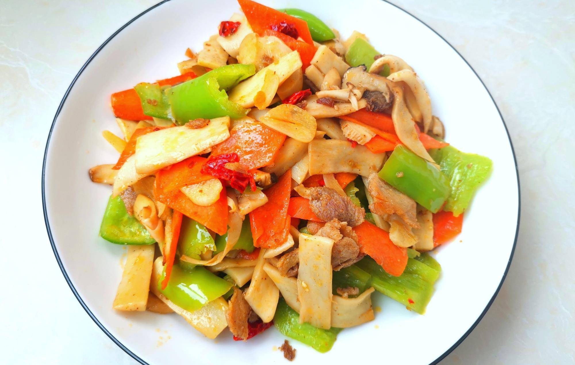 明天龙抬头,记得"食龙头",4种食材搭配,简单一炒,实惠下饭_杏鲍菇