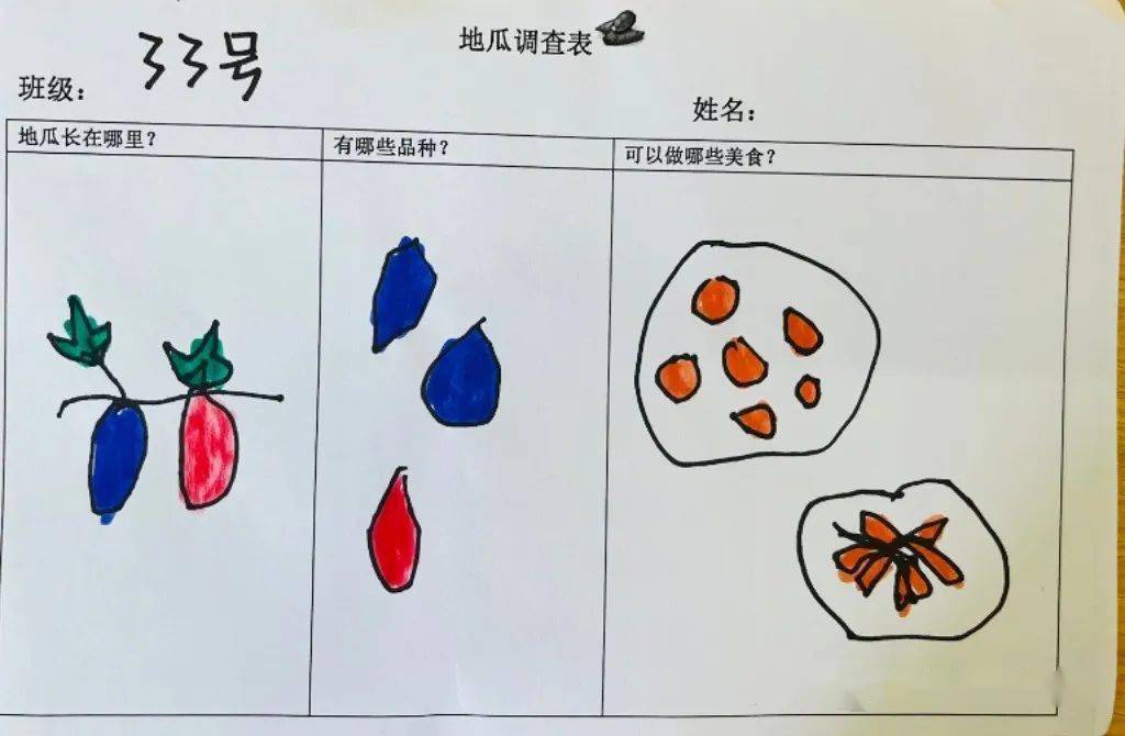 "于你|三明市宁化县连冈幼儿园大一班丰收主题课程_番薯_烤地瓜_丸子
