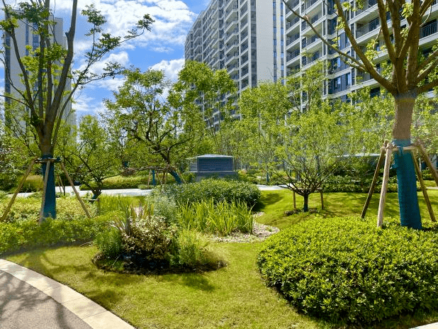 苏州旭辉丨兰亭大境项目荣列昆山市海绵城市示范项目_社区_雨水_自然