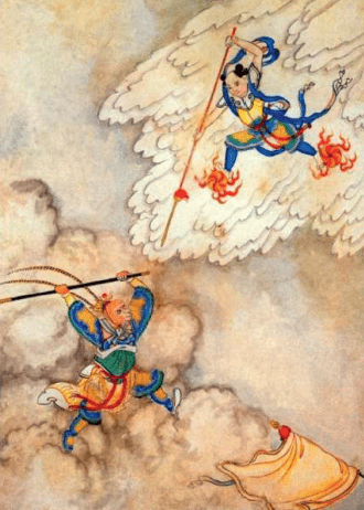 一个哪吒,两种形象:《封神演义》与《西游记》中的不同描写_天王_自然