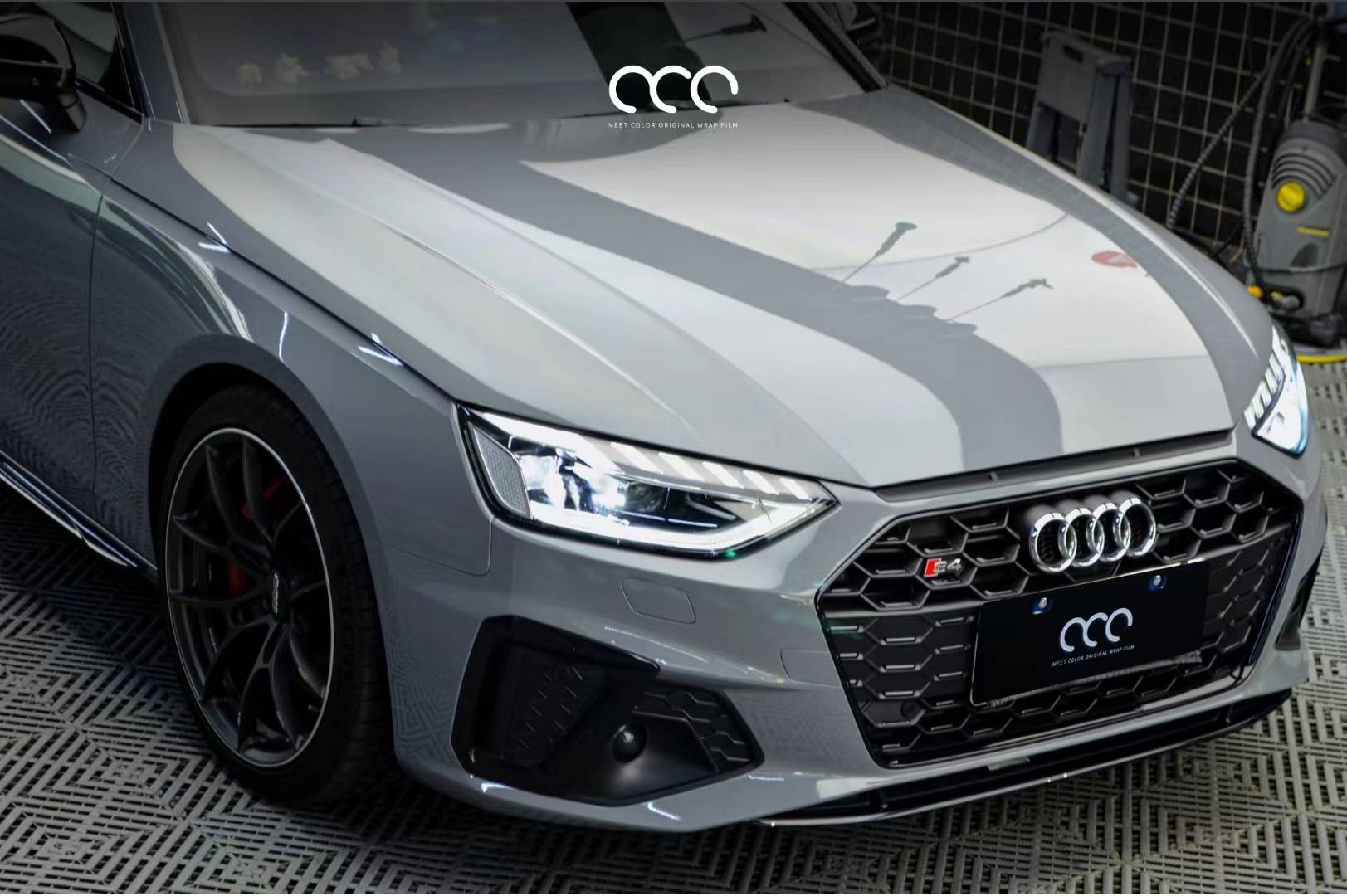 奥迪s4漫彩改色膜超亮pet纳多灰,沉稳大气不轻浮_纳多_奥迪_大气