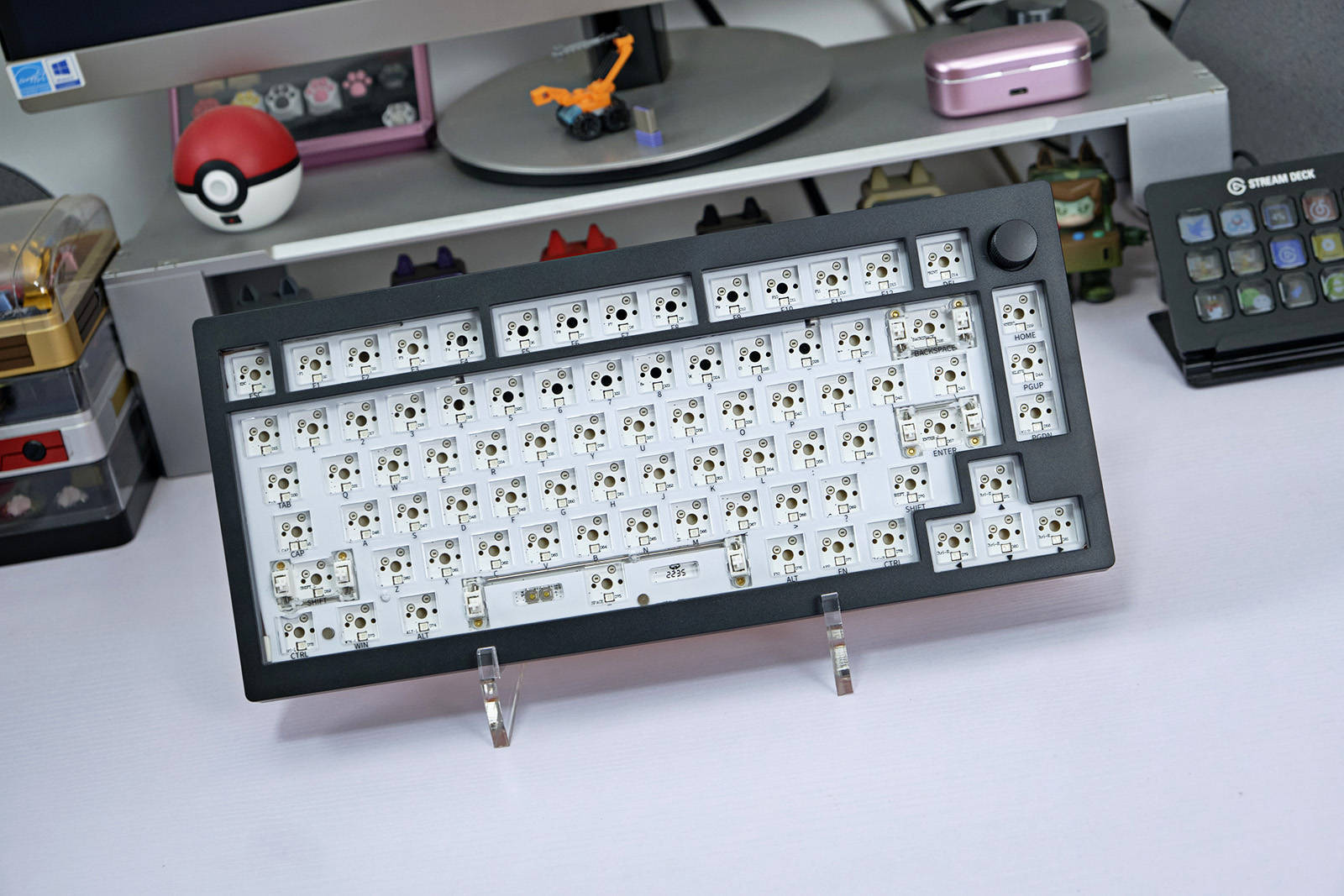 高性价比入门级gasket客制化套件,贱驴a3落日橙分享_键盘_定位_结构