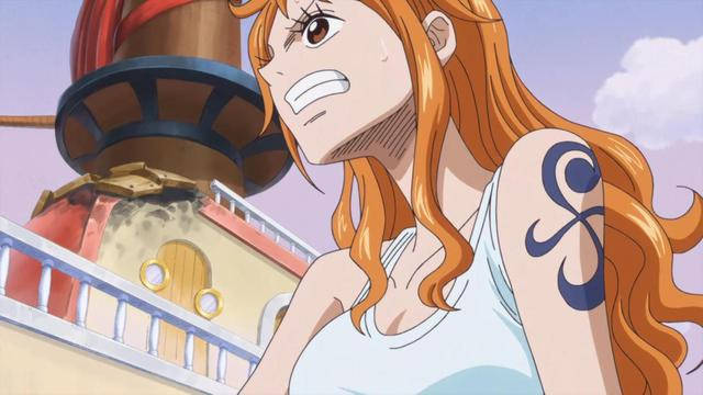 海贼王中的5个女性纹身,大妈纹爱心装可爱,蕾玖大腿纹上66_娜美_玫瑰