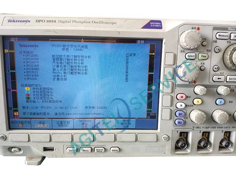 泰克示波器DPO3054按键不灵敏维修