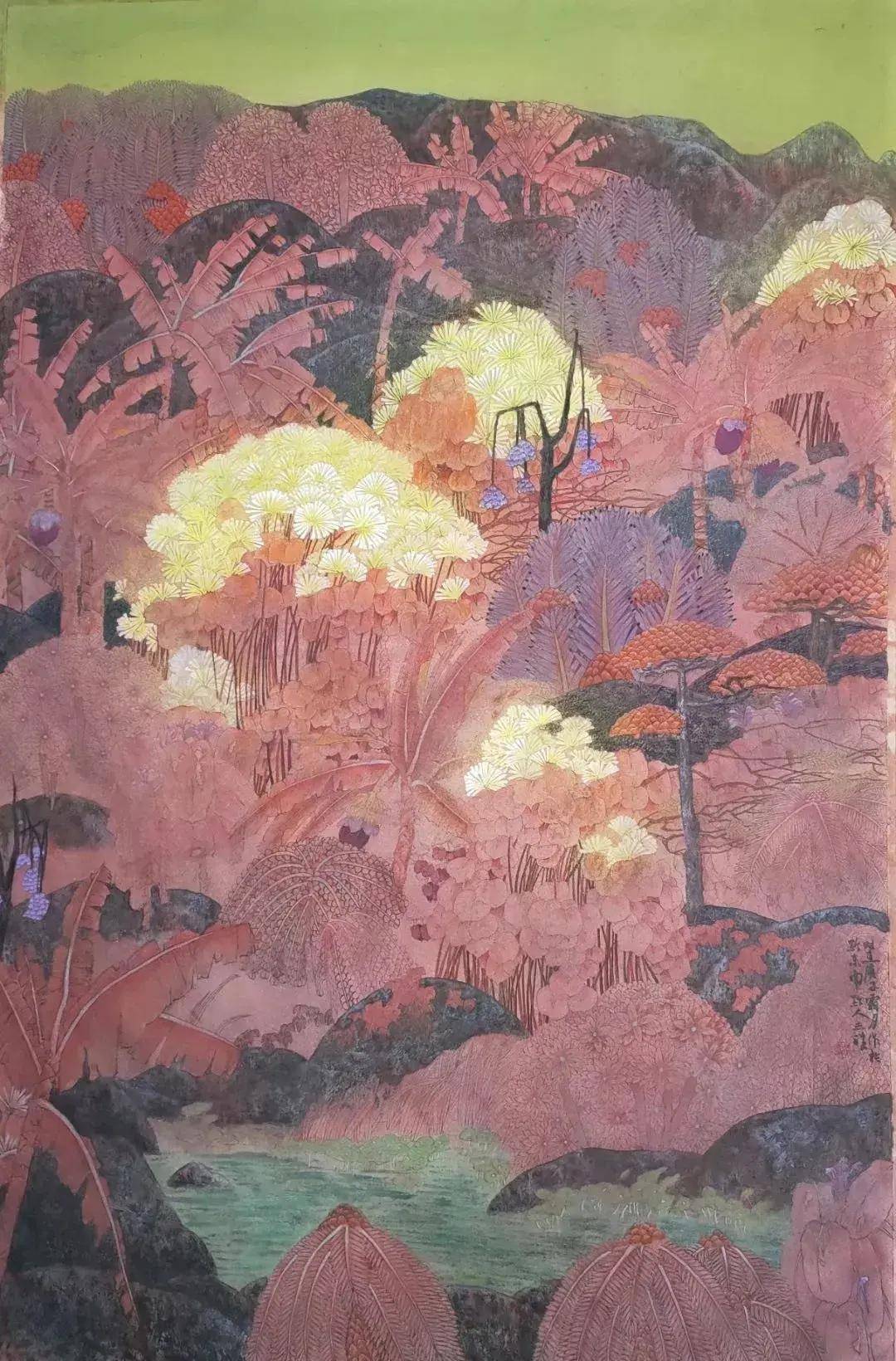 吴志祥:以诗意入境的工笔重彩艺术_色彩_纸本_作品