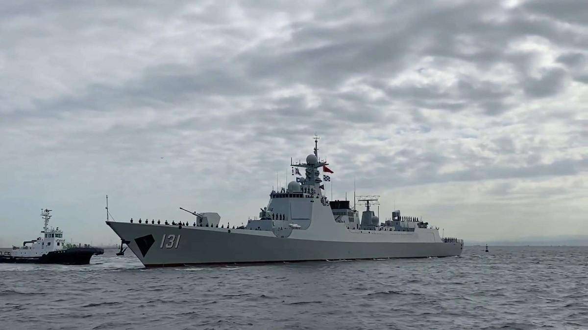 中国052de驱逐舰模型亮相珠海航展,这也要卖吗?_军舰_出口_俄罗斯