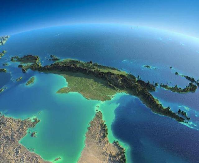 世界第二大岛,分属两个国家,只因离印尼太近_澳大利亚_巴布亚_部分