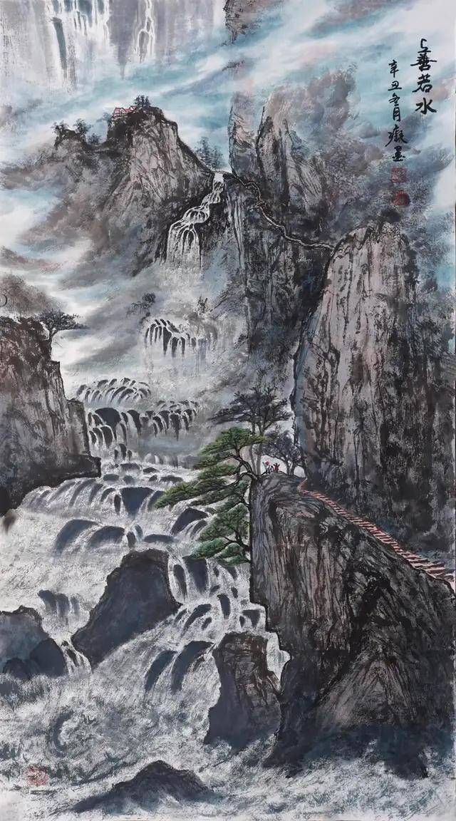 王建国:雄浑大气,朗朗乾坤_山水画_中国_花鸟