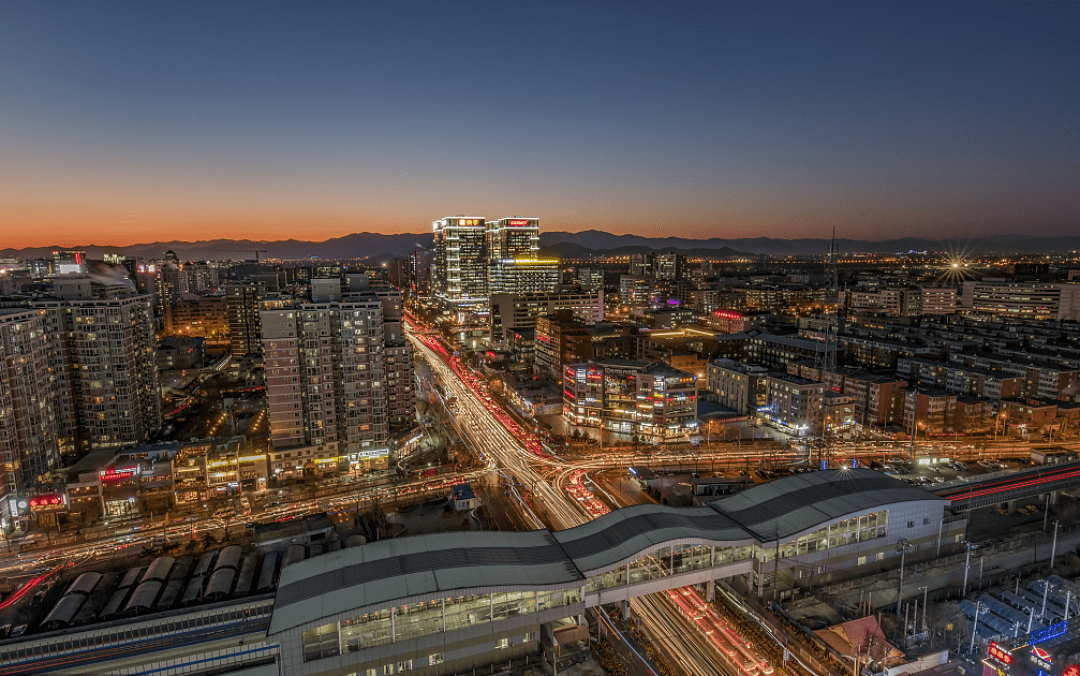 北京夜景海淀区图片