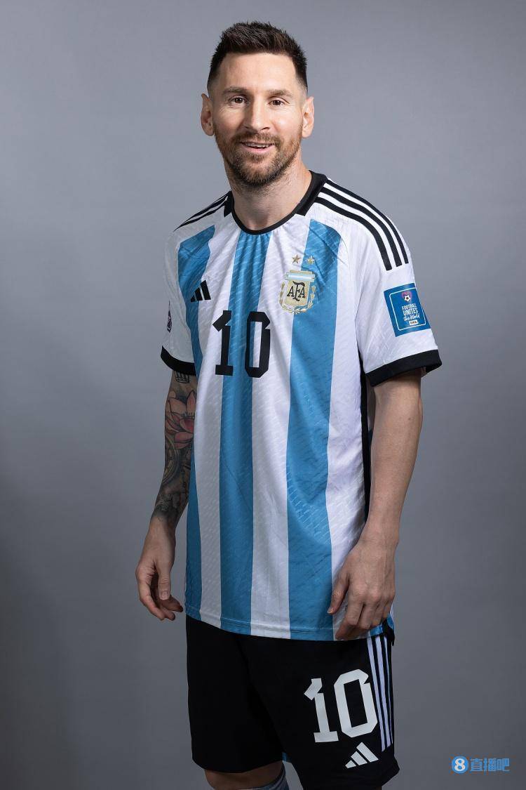 来看看梅西的世界杯定妆照_阿根廷国家队_吧友_球衣