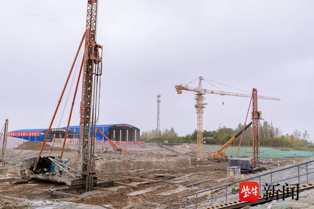 淮河入海水道二期滨海段张家河闸站建设如火如荼_工程_施工_河道