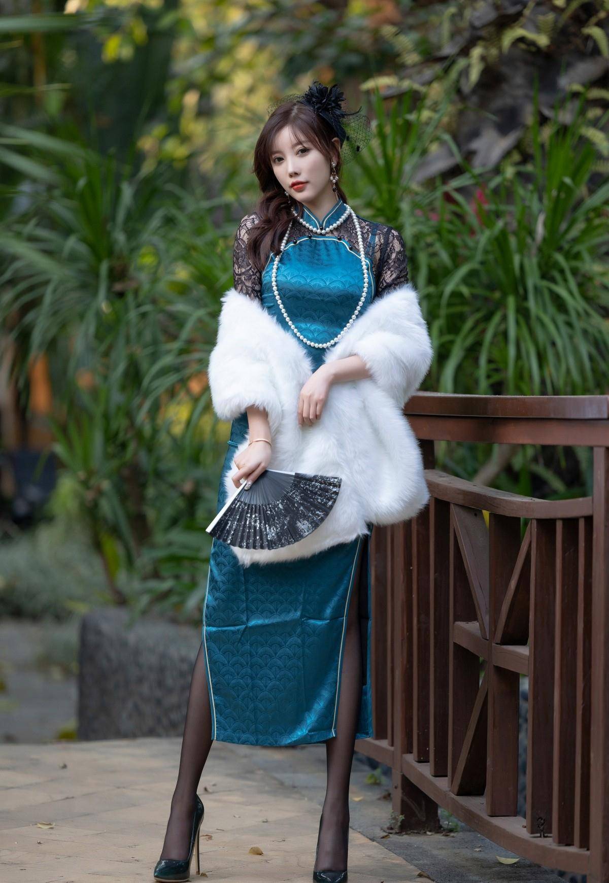 旗袍搭配高跟鞋, 弥漫出优雅气质, 倾国倾城_时尚_魅力_女性