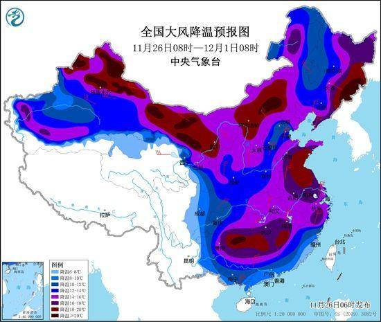 全国冰冻线进程图发布