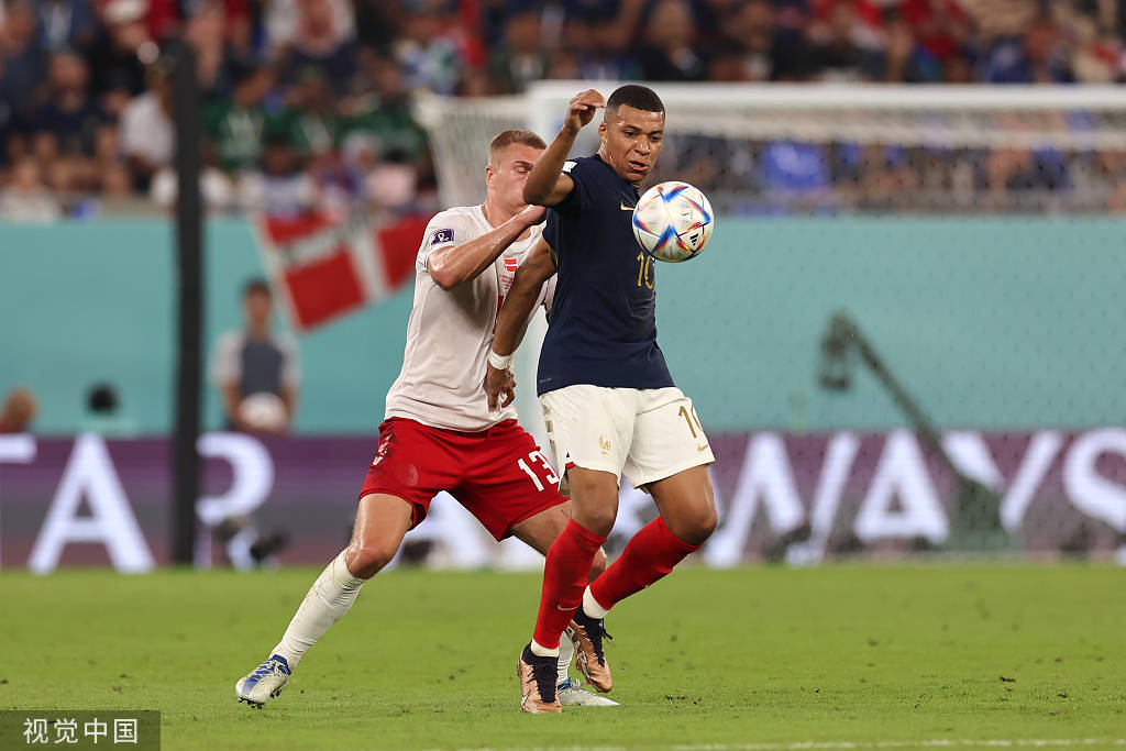 世界杯-姆巴佩吉鲁先后失良机 法国半场0-0丹麦