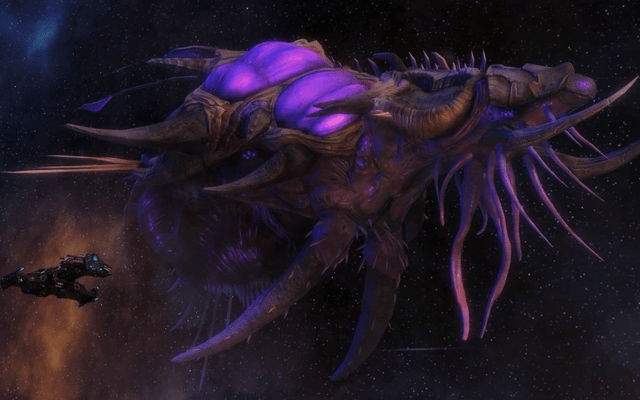 但是在玩家们所知的设定里,虫族即使是体型最大的利维坦也不过数公里