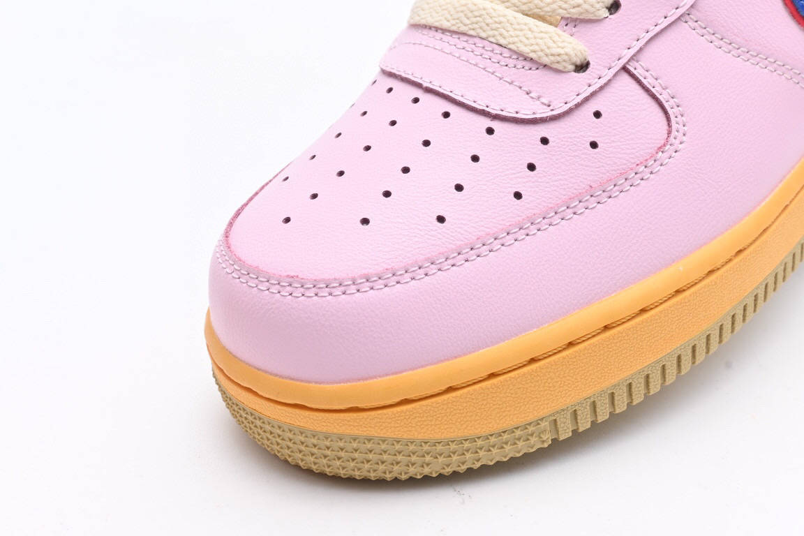 耐克nike air force 1 feel free lets talk 空军一号鸳鸯粉蓝绿生胶