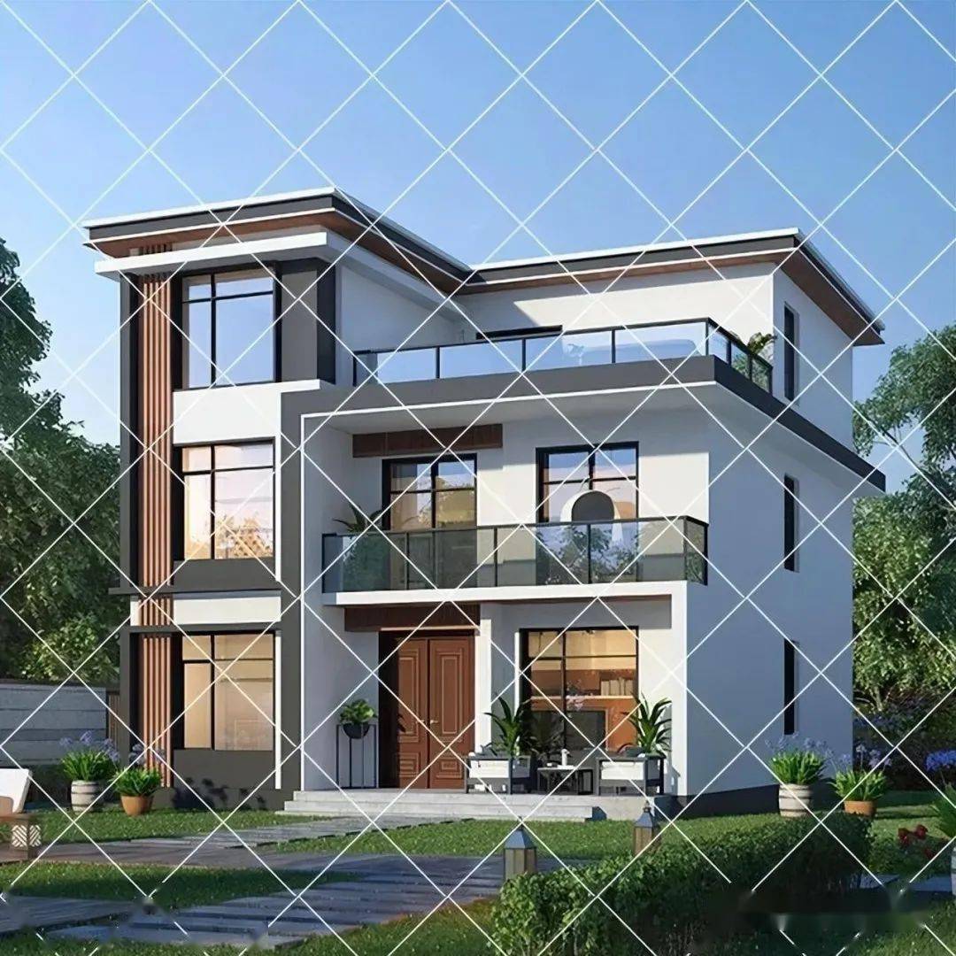 30款现代简约现代别墅,现代风格乡村别墅设计图_农村_图纸_信号