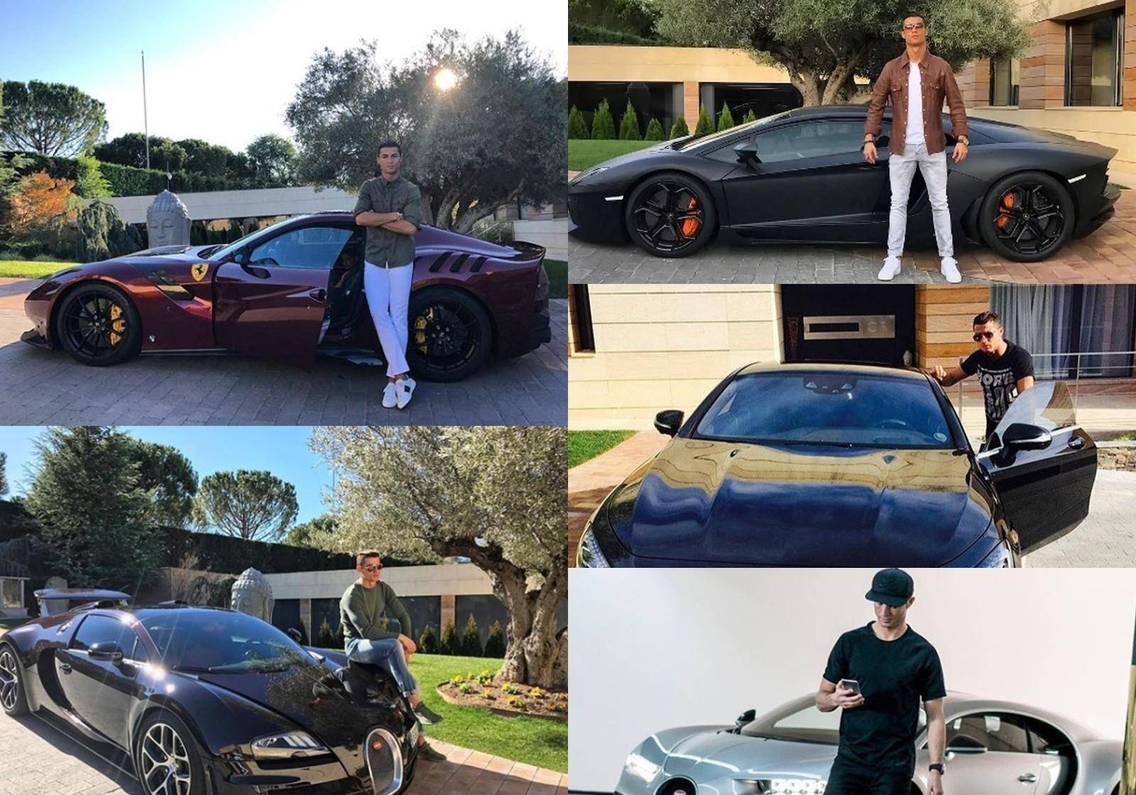 c罗9套豪宅曝光,女友花半小时才走到客厅,车库有超20辆顶级跑车_别墅