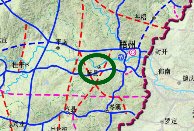 藤县高速公路网规划图图片