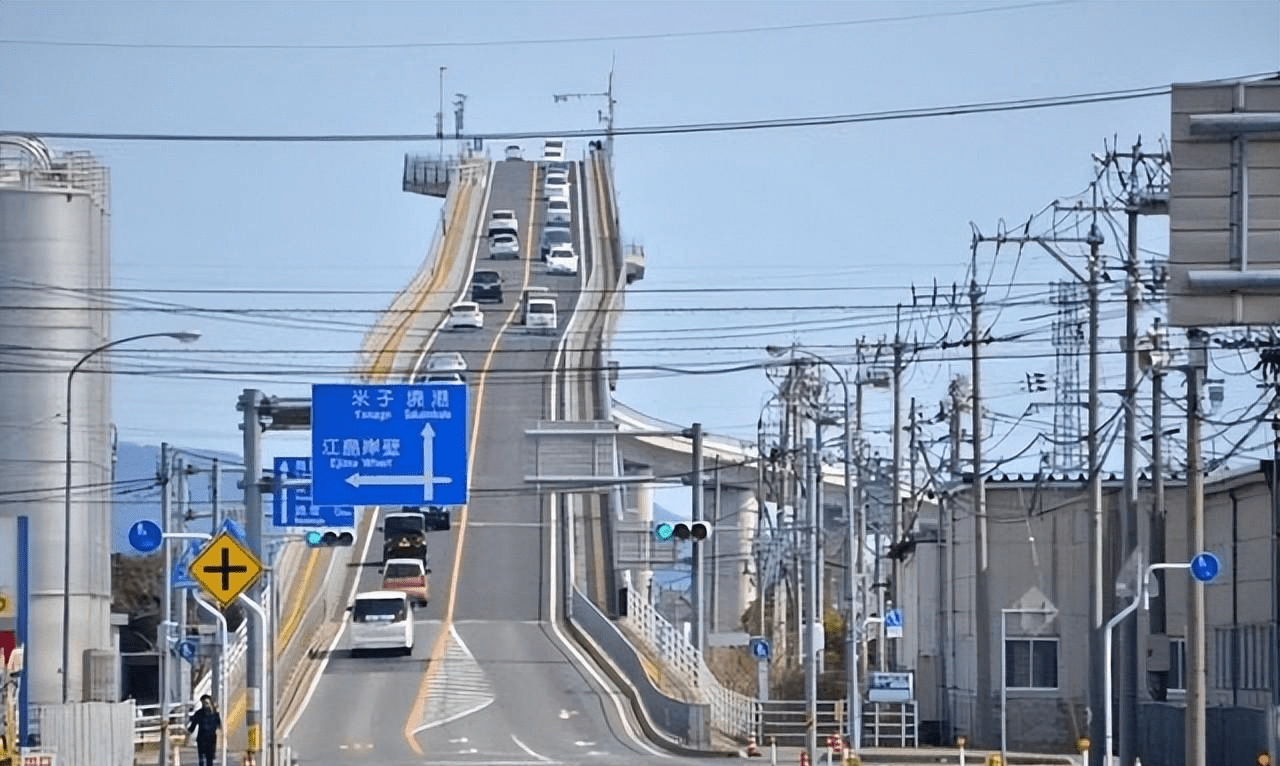 日本的"江岛大桥"车能开上去?