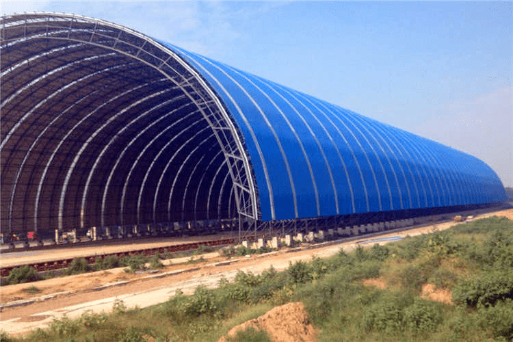 国内最大单体环保气膜仓充膜成功_施工_结构_项目