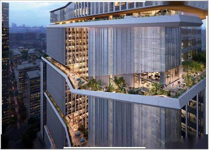 上新！普联TP-LINK互联网设备总部大厦亮相深圳_中庭_建筑_幕墙